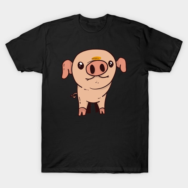 Cute Piglet T-Shirt by EarlAdrian
